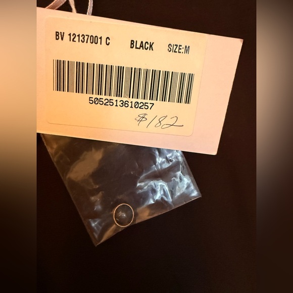 Traffic People Black Dress with sheer floral sleeves - Picture 2 of 6